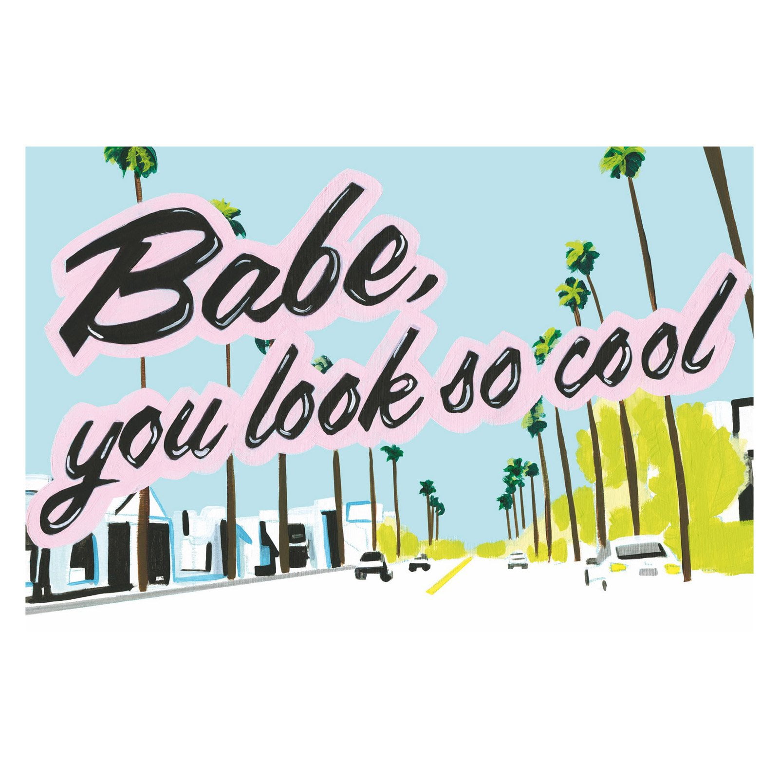 Marmont Hill "LA Babe" by Molly Rosner Painting Print on Wrapped Canvas