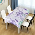 thumbnail image 6 of Coolnut Lavender Rectangle Tablecloth,Dinner Table Cover for Outdoor & Indoor Patio, Picnic, BBQ, Holiday Party 60x60In, 6 of 7