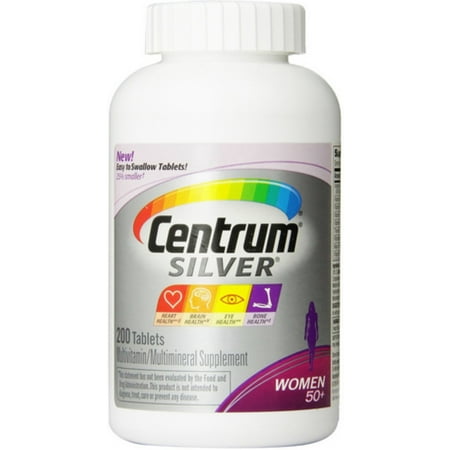 Centrum Argent Femmes Supplément multivitamines / comprimés, 200 ch (pack de 3)