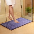 thumbnail image 4 of PULLIMORE Soft Microfiber Shaggy Non-Slip Bathroom Shower Rugs Carpet Machine-Washable Water Absorbent Bath Mat "Purple", 4 of 10