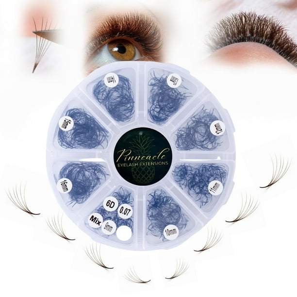 Ventiladores de volumen prefabricados Pinneacle 6D 1200 con extensión de pestañas 0.07