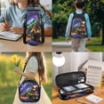 thumbnail image 3 of KUIFORTI Green Train Fashion Children Backpack Lunch Box Pencil Pouch Set 4PCS for Elementary Middle School Boys Girls Back to School Supplies, 3 of 7