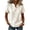White,#038, variant on Henley Shirts for Women Cotton linen Short Sleeve Stitched Dressy Casual Summer Boho Button Tops Loose Fit Tunic Top Work Blouses,L