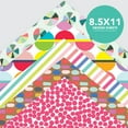 thumbnail image 4 of Roobee by Mara Mi Bold Multicolor Glitter Scrapbook Paper, 50 Sheets, 25 Designs, 4 of 7