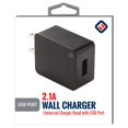 thumbnail image 4 of TekYa 2.1 Amp USB Port AC Travel Charger Head - Black, 4 of 4