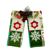 Serafina Home Christmas And Holiday Winter Kitchen Towels Set:  Warm Winter Wishes