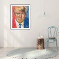 thumbnail image 3 of Cuadros Decorativos Pintura de diamante 5D DIY Trump Taladro redondo completo Imagen de diamantes de imitación (W0875) Likrtyny embutido en tela, 3 of 9