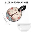 thumbnail image 5 of Eiffel Tower Valentine's Day Set of 2pcs PU Leather Round Suitcase Tags with Privacy Cover and Name ID Tag - Ideal for Travel Luggage, Handbags, Backpacks, School Bags, 5 of 6