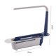 thumbnail image 1 of Soporte de estante de almacenamiento de fregadero telescópico organizador de fregadero ajustable 2 en 1 (azul) Ehuebsd Libre de BPA, 1 of 8