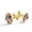 Color 4, variant on Men's Classic Stainless Steel, Universe Space Galaxy Planets Cufflinks Business Wedding Shirts, Golden