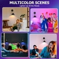 thumbnail image 4 of Laboreducer Battery Operated Wall Sconce Set of 2, 5000mAh Rechargeable High Brightness Wall Lamp, 3 Color Temperature RGB Wall Lights with Remote, Memory Function,Timer for Bedroom Living Room, 4 of 7