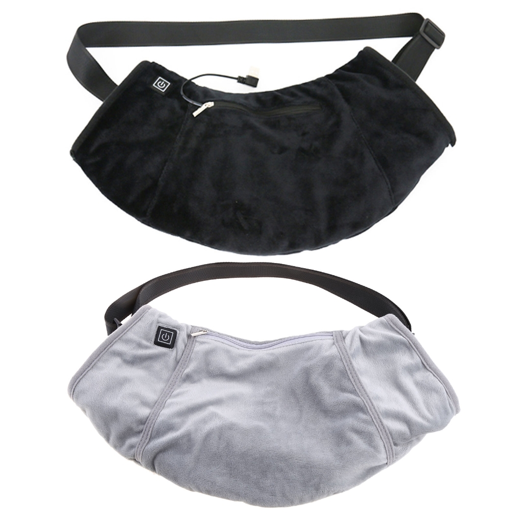 WINDLAND Electric Heated Hand Warmer Muff Camping Cold Weather Thermal Glove Waist Bag