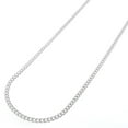 thumbnail image 2 of Genuine Solid Sterling Silver 2MM Cuban Curb Link .925 ITProLux Necklace Chains 16" - 30", Silver Necklace for Men & Women, Made In Italy, Capital Jewelry, 2 of 5