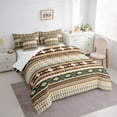 thumbnail image 3 of Homewish Ancient Bohemain Aztec 7-Piece Twin Bedding Sets,Rustic Western Tribal Bedding Comforter Set,Brown Beige Sheet Sets For Kids,Luxury Bedroom Decor Reversible, 3 of 8