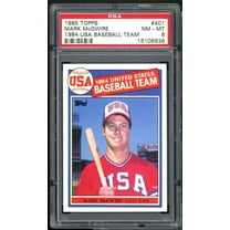 Mark McGwire Rookie Card 1985 Topps #401 PSA 8