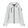 thumbnail image 5 of Wensltd Womens Waterproof Jacket Hooded Lightweight Outdoor Hiking Sport Windbreaker with Pocket, 5 of 7