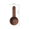 thumbnail image 3 of Cuchara medidora de café de madera Cuchara de café de té multifuncional para azúcar (C), 3 of 6