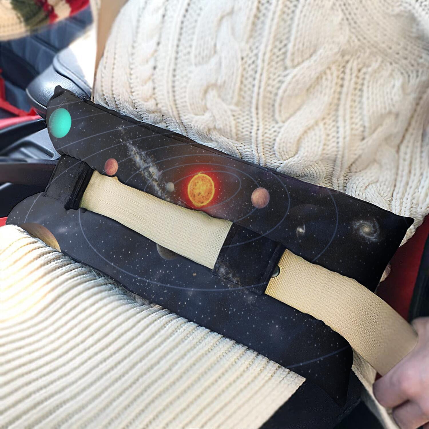 Moon and Stars Post Surgery Seatbelt Pillow - Nebula Cosmic Design Chest Protector