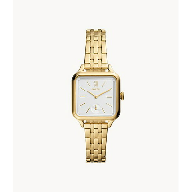 Fossil BQ3832 Colleen Three-Hand Gold-Tone Stainless Steel Watch ...