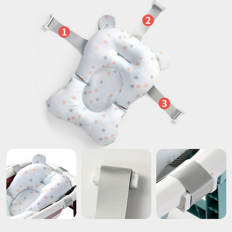 Baby Shower Bath Tub Pillow Pad Non Slip Bathtub Mat Newborn