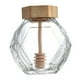 thumbnail image 5 of Tarro de miel de vidrio, contenedor para almacenar miel, soporte dispensador con cucharón y tapa, 200 ml, tapa de madera, 5 of 8