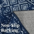 thumbnail image 5 of Garvee 6'x9' Vintage Area Rug Stain-resistant Non-Shedding Rug Boho Distressed Indoor Carpet for Dining Room Home Office, Dark Blue, 5 of 6