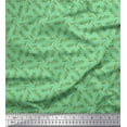 thumbnail image 1 of Soimoi Green Cotton Duck Fabric Seal Leaves Print Fabric by the Yard 44 Inch Wide, 1 of 3