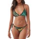 thumbnail image 1 of Disketp Emerald Color Gold Marble para Bañador de Dos Piezas para Mujer, Bikini Sexy Halter String, Conjunto de Bikini en Triángulo, 1 of 6