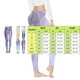 thumbnail image 4 of Gibobby Leggings para Mujeres Casual Tight Cintura alta Deportes Yoga Leggings con estampado geométrico colorido(Amarillo,M), 4 of 4