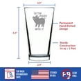 thumbnail image 4 of Bevvee Pint Glass 16 oz Gettin Piggy Farmhouse Decor Enthusiasts Beer Glasses, 4 of 4