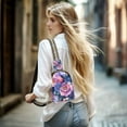 thumbnail image 5 of FORMRS Womens Crossbody Sling Bag Travel Daypack Shoulder Chest Backpack, Colorful Art Flowers, 5 of 7