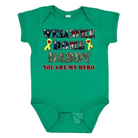 

Inktastic Welcome Home Daddy Gift Baby Boy or Baby Girl Bodysuit