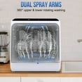 Moosoo Countertop Dishwasher, Mini Portable Dishwasher, Dishwasher with