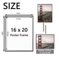 thumbnail image 2 of KAIWIN 3 Pack Poster Frames 16x20 Plastic Picture Frame for Horizontal and Vertical Wall Mounting,Black, 2 of 5