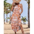 thumbnail image 4 of Vestido Zeagoo, casual, estampado floral, playa, verano, mujer, XL, 4 of 6