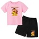 thumbnail image 3 of Conjunto de 2 piezas de camiseta y pantalones cortos con estampado de El Rey León Simba para niños y adolescentes, ropa informal de manga corta, traje de moda, 3 of 5