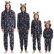 thumbnail image 1 of 2023 Christmas Family Matching Outfits Elk Ear Hooded Rompers Jumpsuit Adults Kids Clothing Set Pajamas Overall Xmas Family Look, 1 of 4