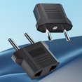 thumbnail image 1 of Convertidor adaptador de enchufe de EE. UU. A la UE retardante de llama ABS protección múltiple para el hogar, 1 of 8