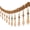 orange, variant on 3Yard Wave Trim Bead Tassels Fringe Decoration Curtain Tablecloth DIY Craft