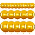 thumbnail image 1 of 16 globos redondos gigantes dorados en 4D de 10 a 22 pulgadas, 16 unidades, de TONIFUL, 1 of 7
