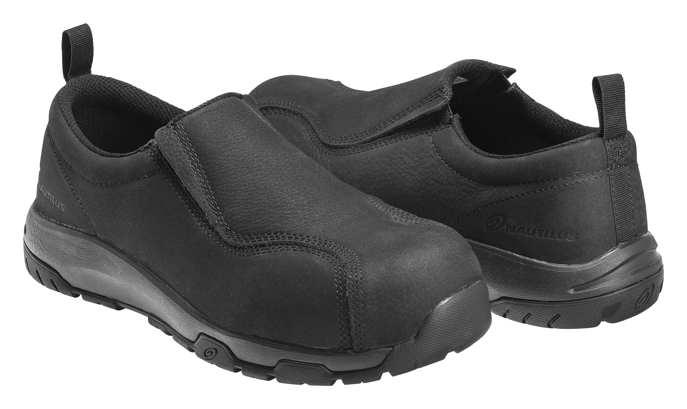 walmart black non slip work shoes