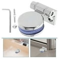 thumbnail image 7 of Heavy Duty 180 Degree Single Side Frameless Glass Door Hinge Replacement Metal Shower Door Hinge Round Glass Fastening Hinge, 7 of 7