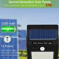 thumbnail image 4 of Solar Lights Outdoor  Solar Security Lights Solar Motion Sensor Lights Wireless IP 65 Waterproof Outdoor Lights for Garden Fence Patio Garage (2 Pack), 4 of 9