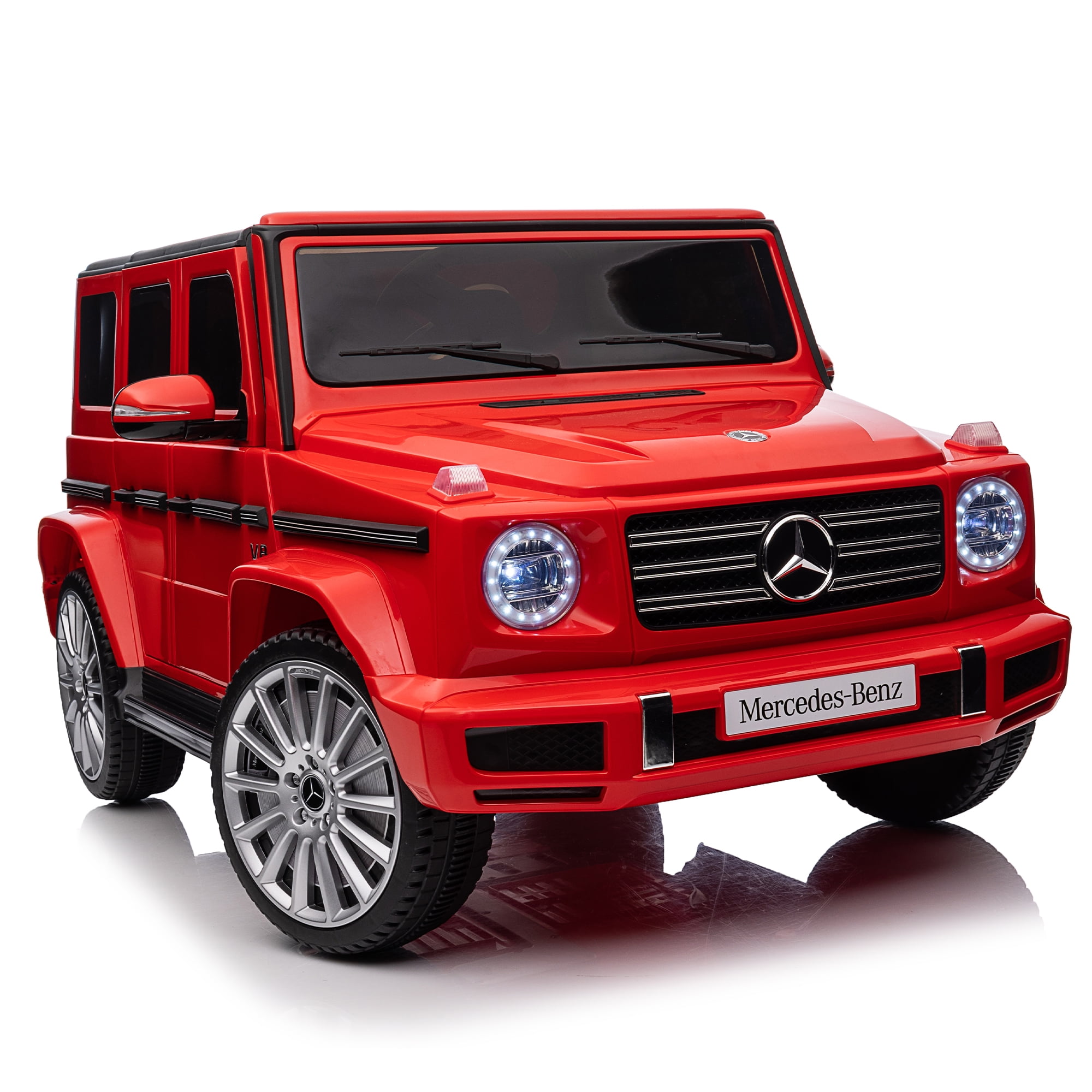 CIPACHO Kids Ride On Cars, Licensed Mercedes-Benz G500, 24V Battery Powered Toy Electric Car for Kids with 2.4GHz Remote Control, Red