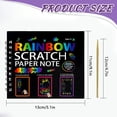 thumbnail image 3 of Clearance Sale under $5 Rainbow For Kids Rainbow Scratch Paper Crafts Note For Age 310 Arts And Crafts For Kids Art Set For 612 Christmas Birthday For Boys Girls Age 510, 3 of 9