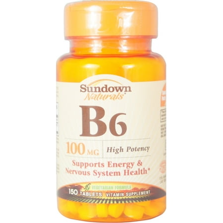 Sundown B-6 100 mg Tablets 150 Tablets (Pack of