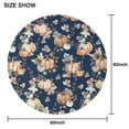 thumbnail image 6 of Fall Pumpkins Leaves Pattern Round Tablecloth 60" X 60",Wrinkle Wipeable Table Cloth for Kitchen Dining Room Picnic Patio Party, 6 of 6