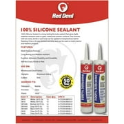 Red Devil 081660 9 oz Silicone Sealant, Black