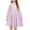 Gradient-pink, variant on Arshiner Girls Dresses Contrast Mesh Puff Long Sleeve Mock Neck Formal Party A Line Short Tulle Dres