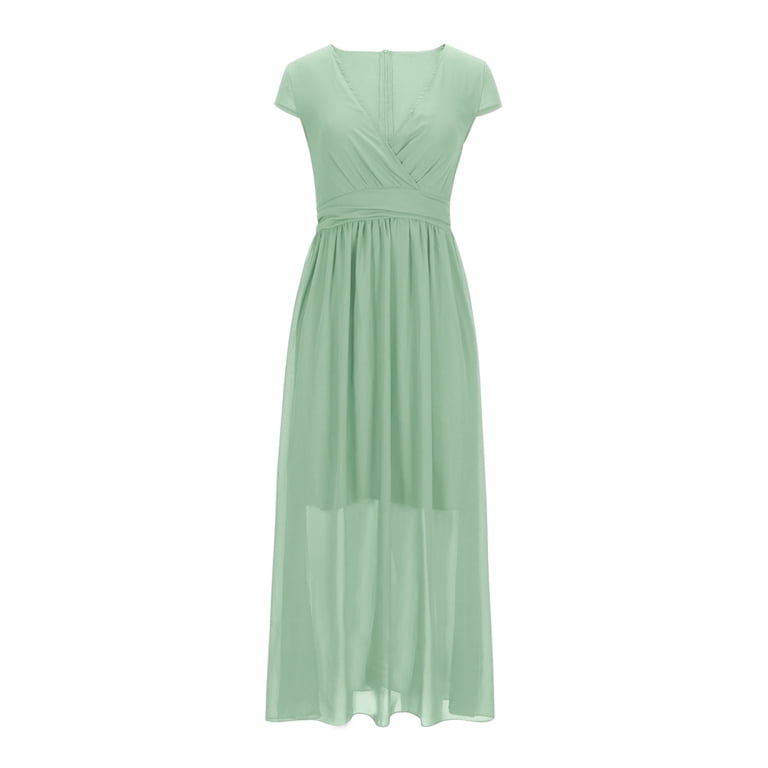 Cflvaek Chiffon Dresses for Women Plus Size Purple V Neck Wrap Dress Comfy Short Sleeve Empire Dress Solid Color Flowy Swing Gown Dress Elegant Cflvaek Chiffon Dresses for Women Plus Size Purple V Neck Wrap Dress Comfy Short Sleeve Empire Dress Solid Color Flowy Swing Gown Dress Elegant